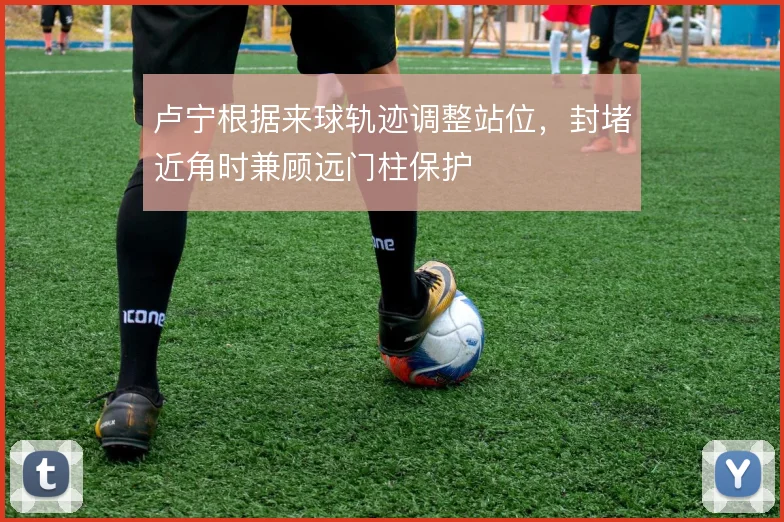 卢宁根据来球轨迹调整站位，封堵近角时兼顾远门柱保护